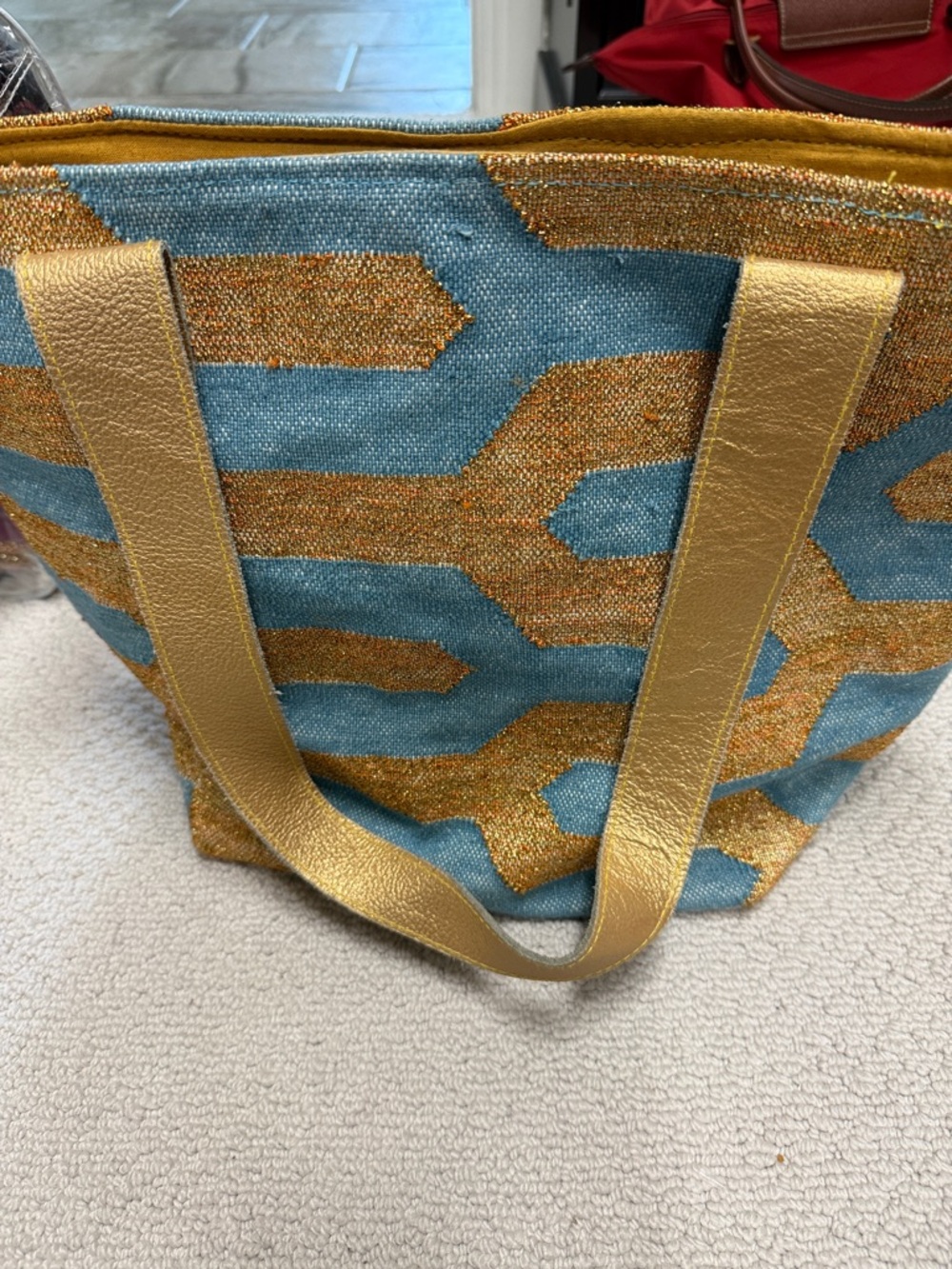 Viajera Imports Mustard Yellow Canvas Bag